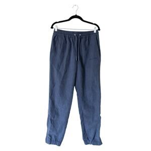 Aime Leon Dore Drawstring Ankle Zip Blue Jogger Pants Men's Size Small